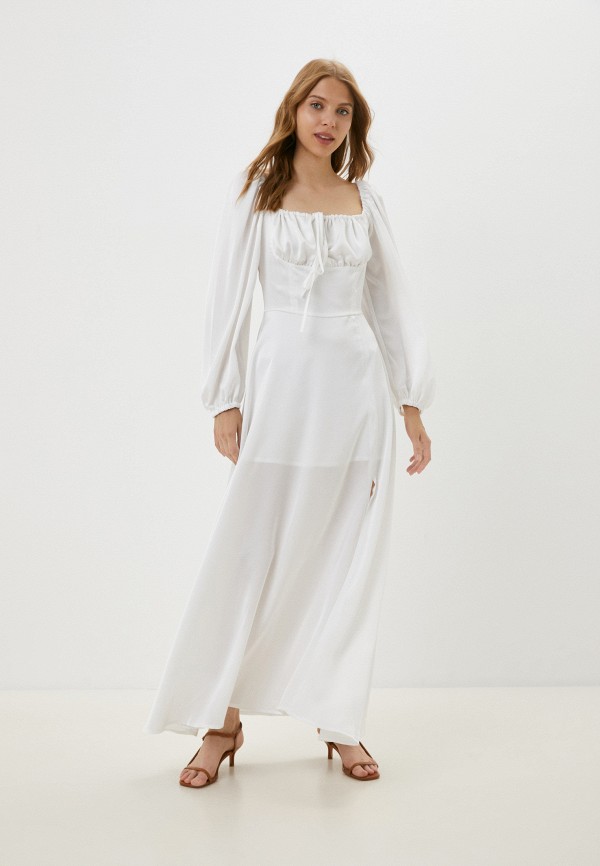 женское повседневные платье katya ander, белое