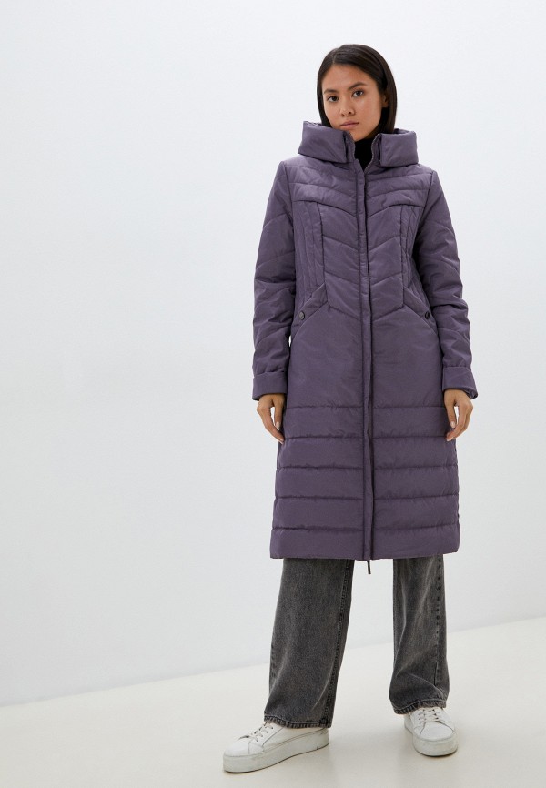 женская утепленные куртка dizzyway, фиолетовая