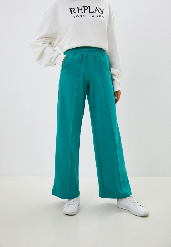 женские спортивные брюки селтекс, зеленые