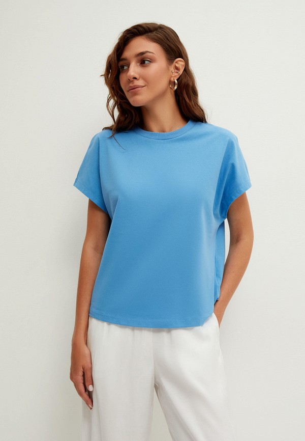 женская футболка zarina, голубая
