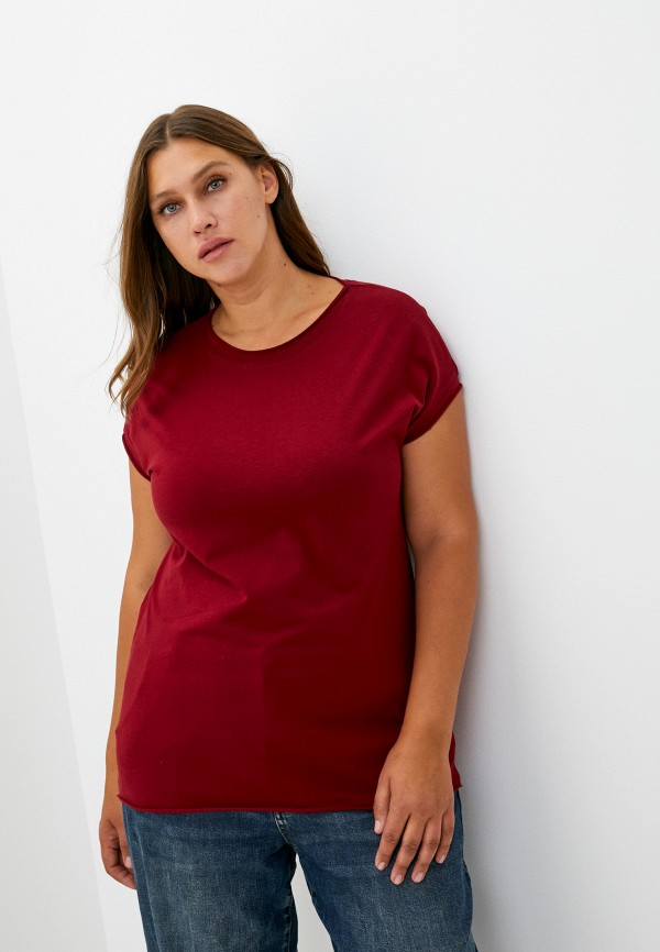 женская футболка olsi, бордовая