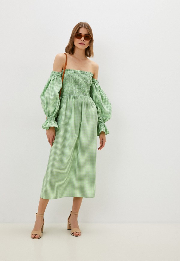 женское платье ruxara, зеленое