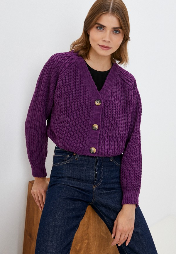 женский кардиган gloria jeans, фиолетовый
