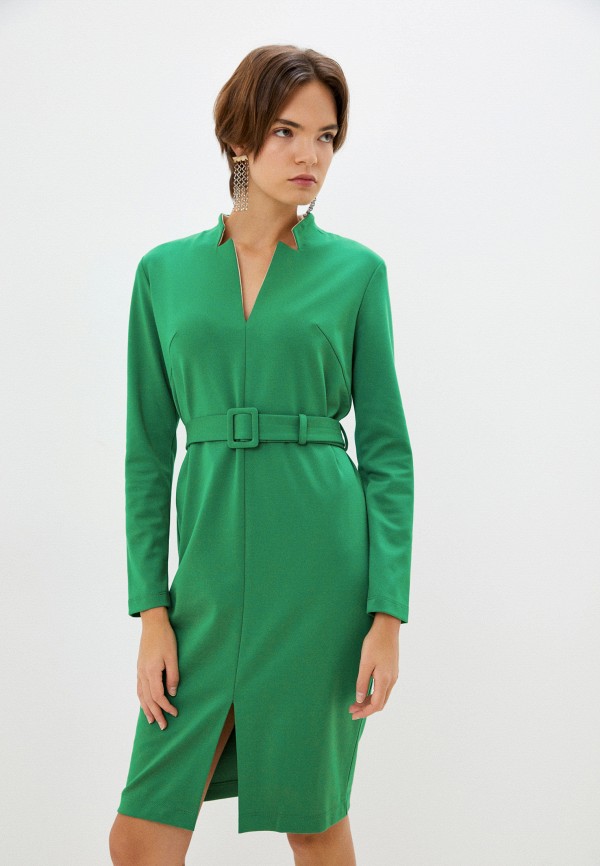 женское платье-футляр vittoria vicci, зеленое