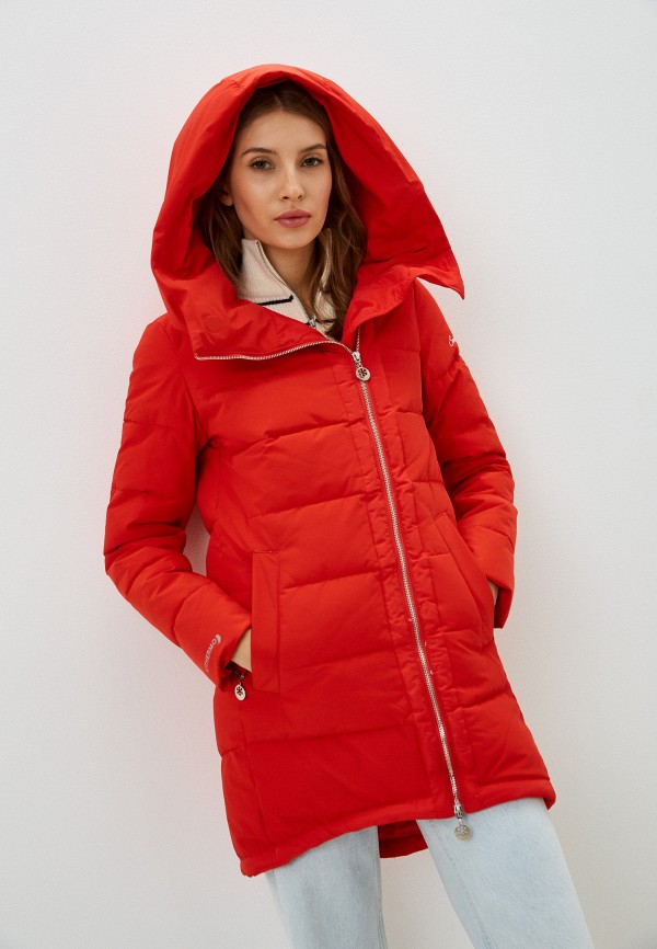 женская утепленные куртка scanndi, красная