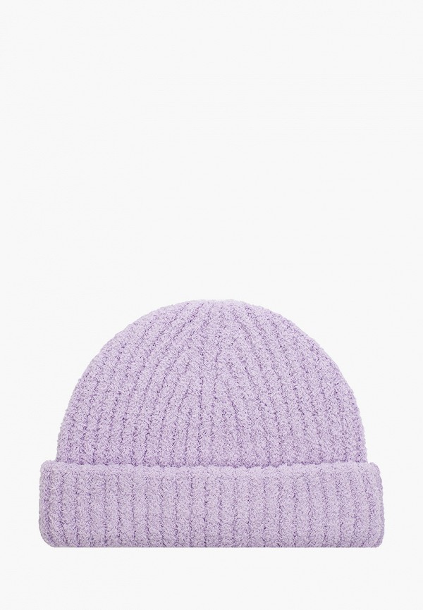 женская шапка befree, фиолетовая
