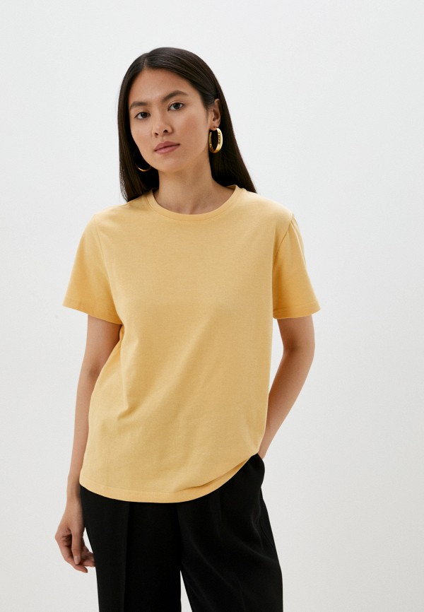 женская футболка urban tiger, желтая