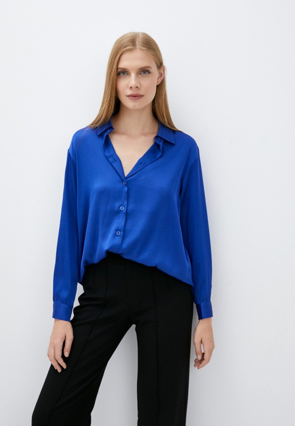 женская блузка с длинным рукавом vittoria vicci, синяя