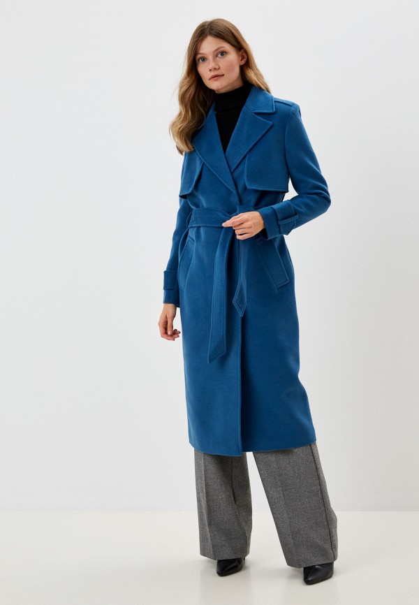 женское двубортные пальто vivaldi, синее