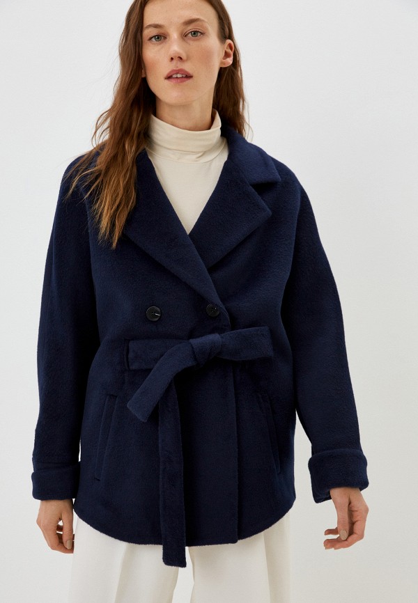 женское двубортные пальто ovelli, синее