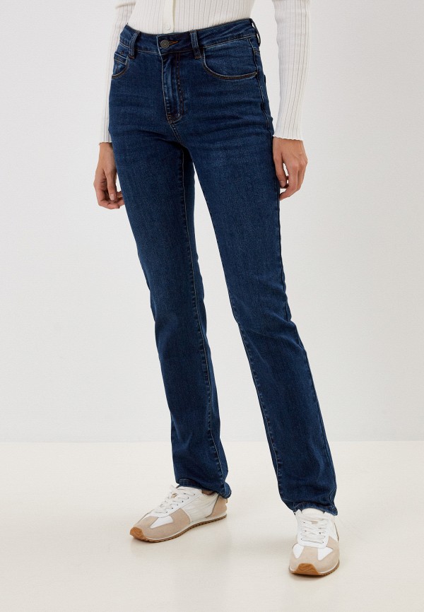 женские прямые джинсы mossmore, синие