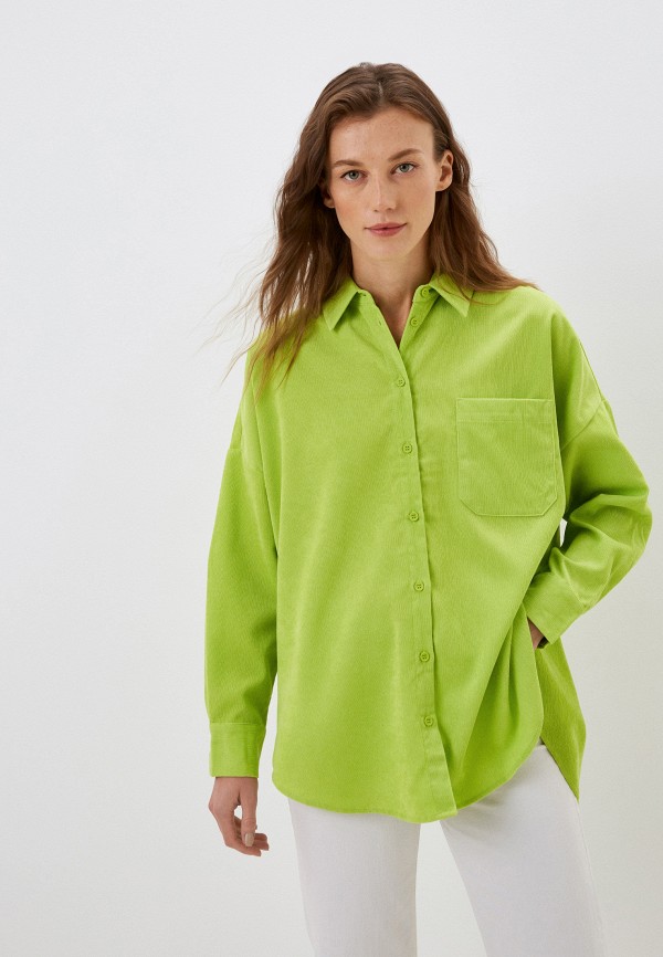 женская блузка с длинным рукавом befree, зеленая