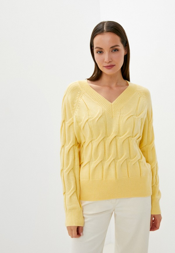 женский пуловер baon, желтый