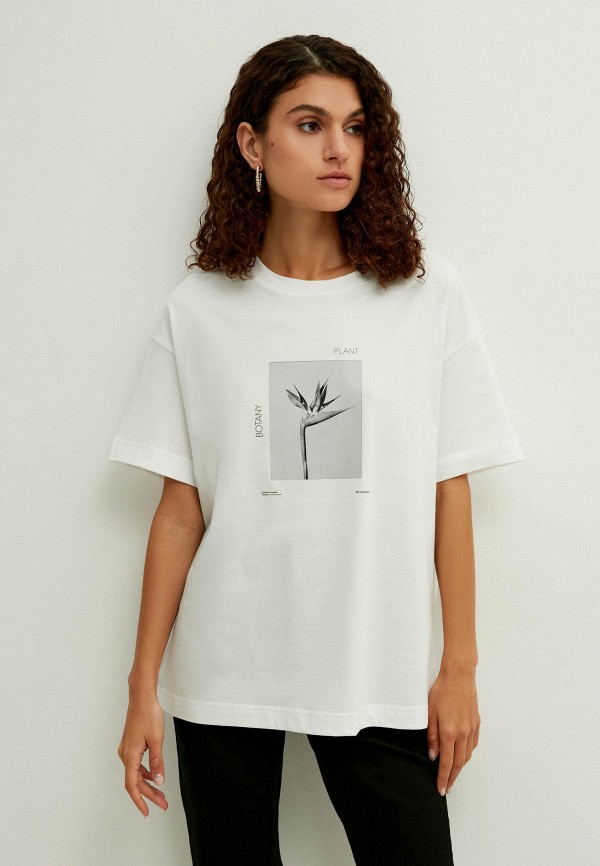женская футболка zarina, белая