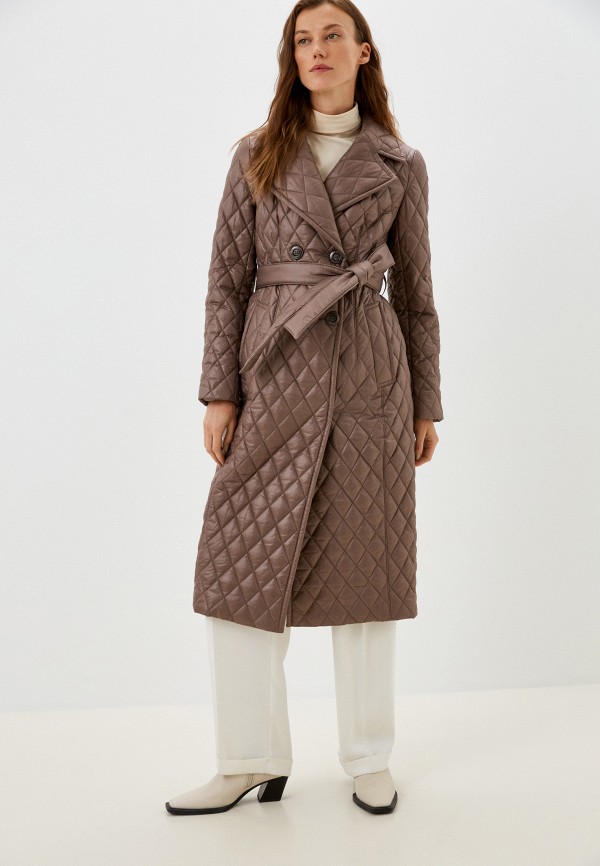 женская утепленные куртка avalon, коричневая