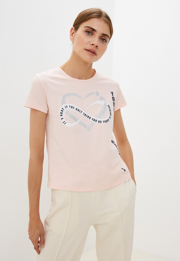 женская футболка dairos, розовая