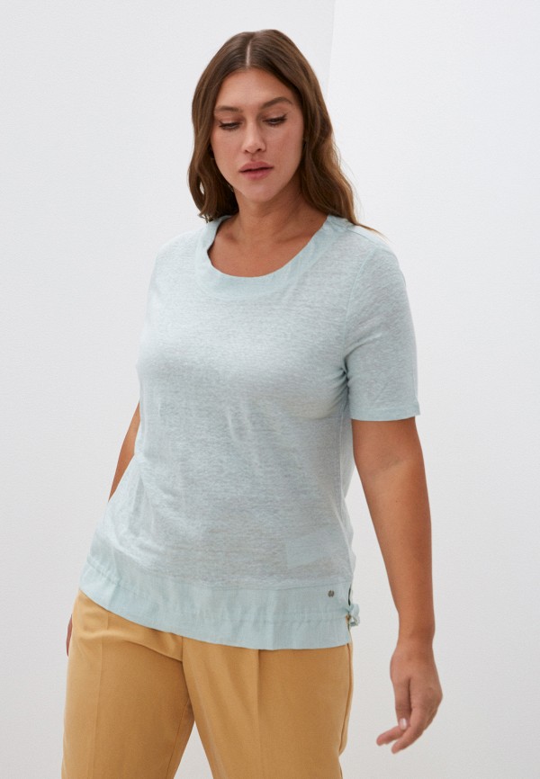 женская футболка gerry weber, бирюзовая