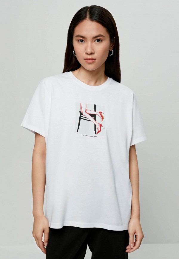 женская футболка zarina, белая