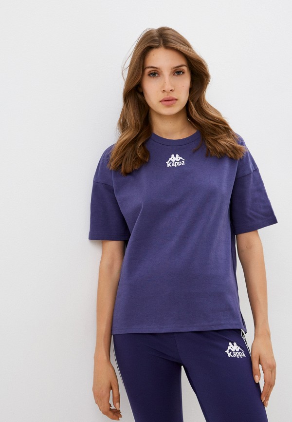 женская спортивные футболка kappa, синяя