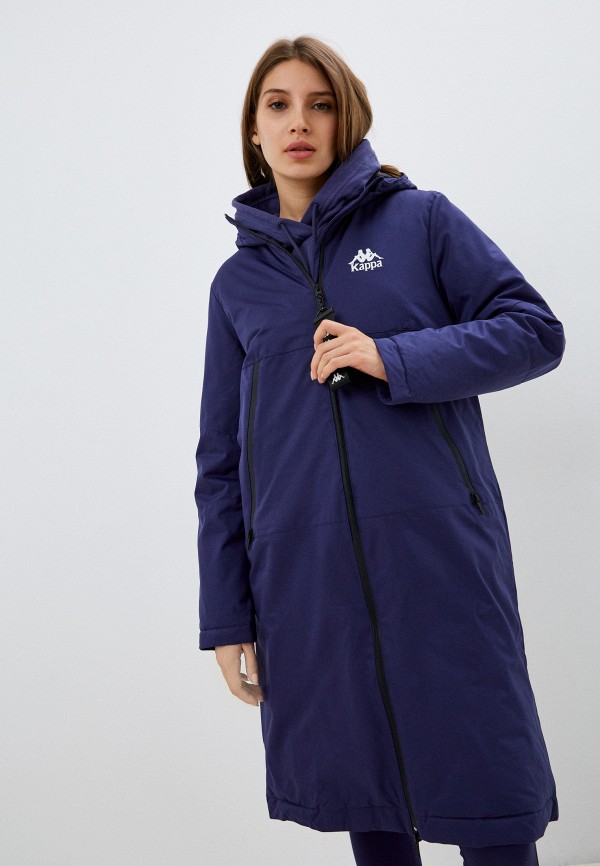женская спортивные куртка kappa, синяя