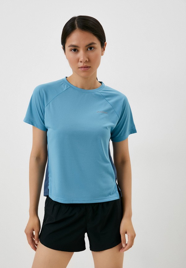 женская спортивные футболка demix, голубая