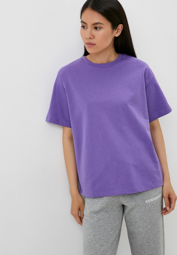 женская футболка sela, фиолетовая