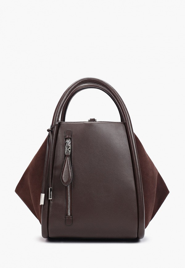 женская сумка с ручками eleganzza, коричневая