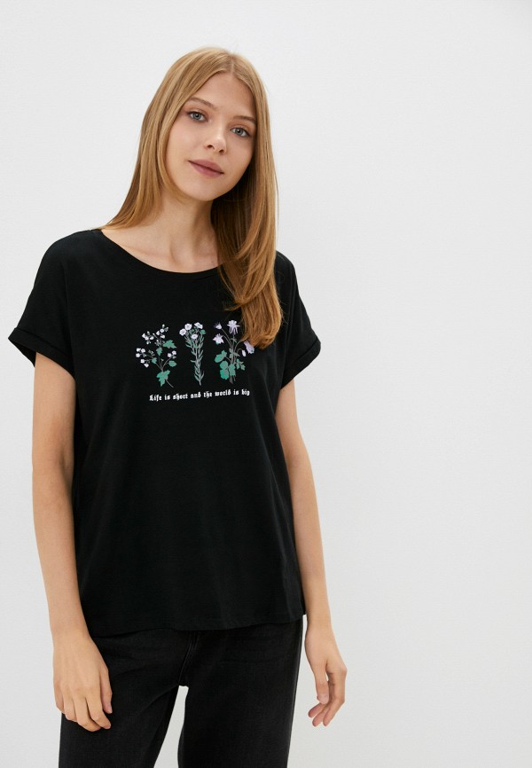 женская футболка colin’s, черная