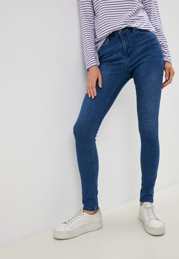 женские джинсы скинни colin’s, синие