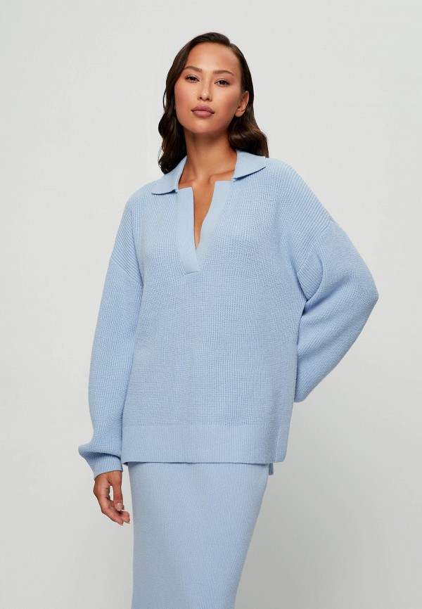 женский пуловер zarina, голубой