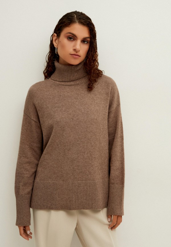 женский свитер zarina, коричневый