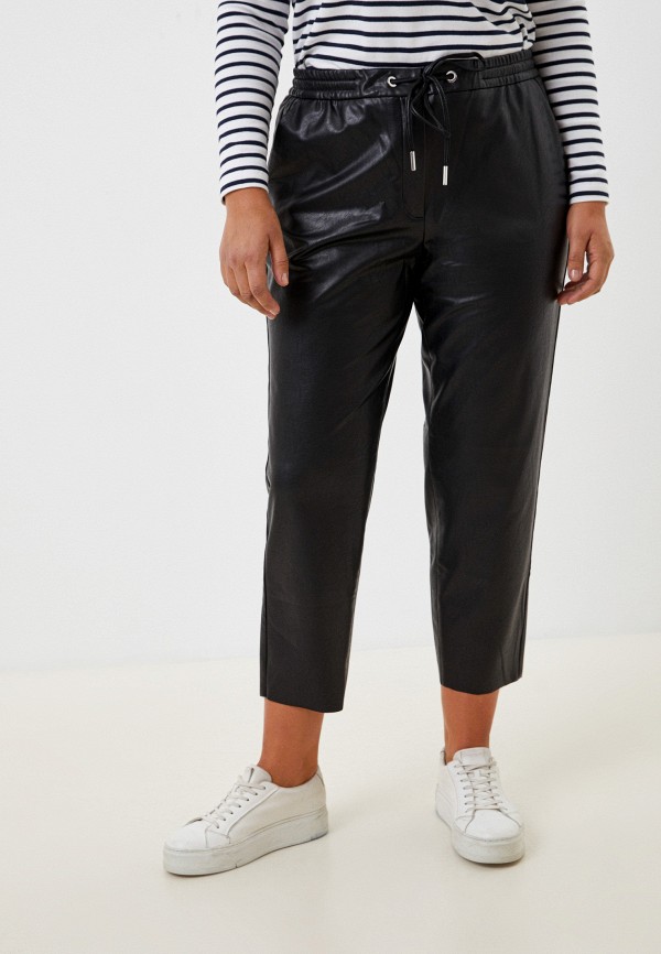 женские кожаные брюки samoon by gerry weber, черные