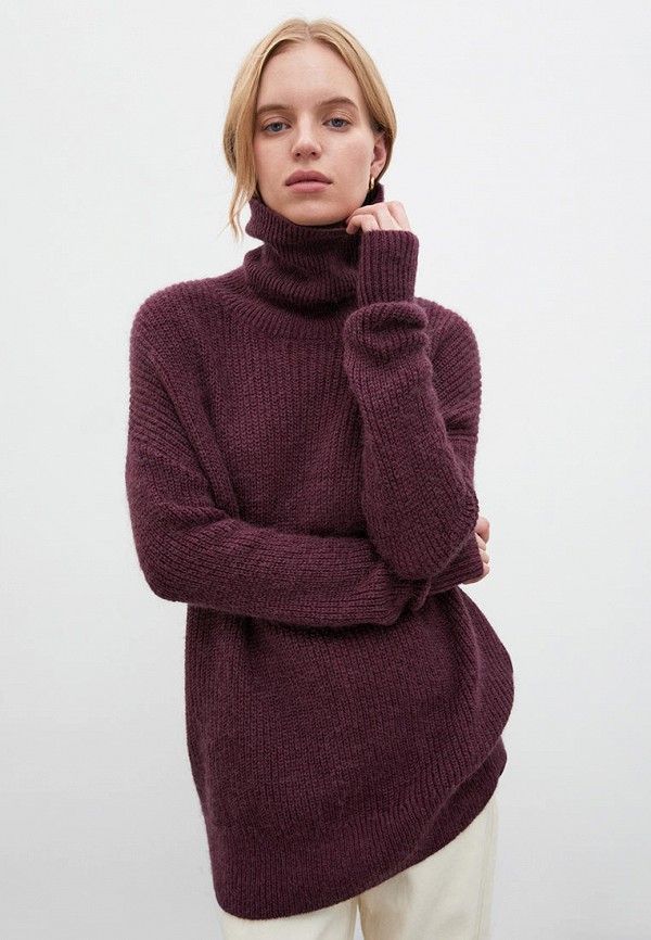 женский свитер finn flare, бордовый