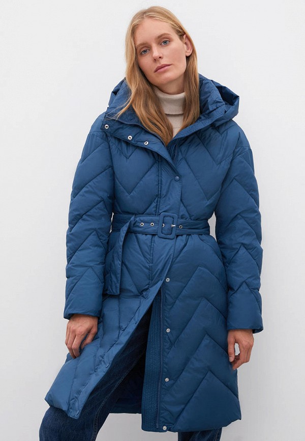 женская утепленные куртка finn flare, синяя