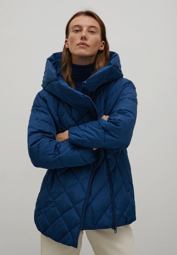 женская утепленные куртка finn flare, синяя