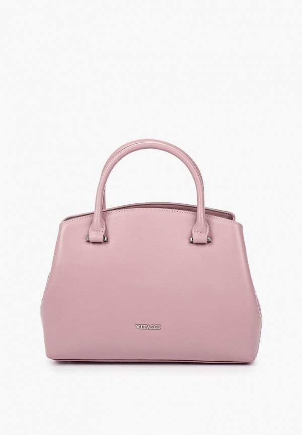 женская сумка с ручками vitacci, розовая