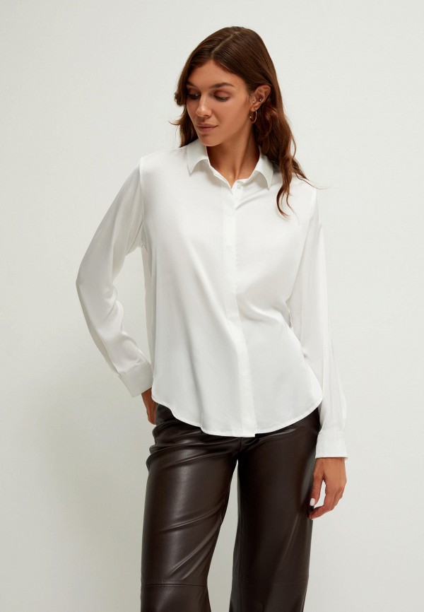 женская блузка с длинным рукавом zarina, белая
