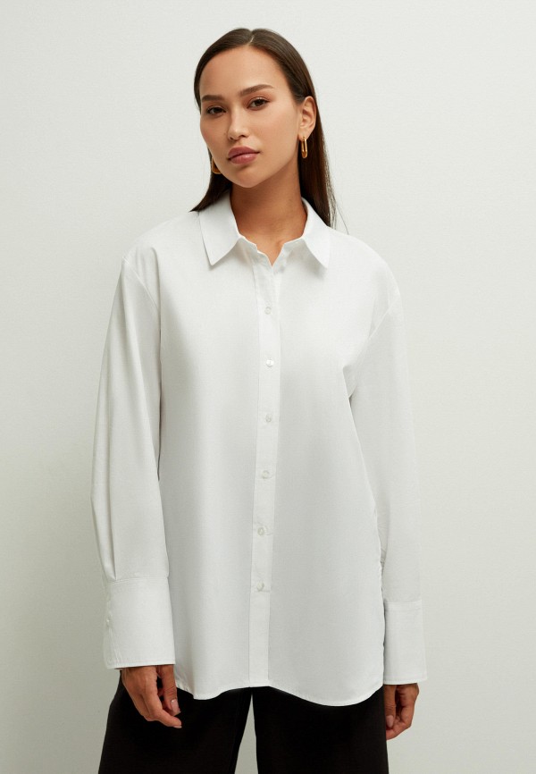 женская блузка с длинным рукавом zarina, белая