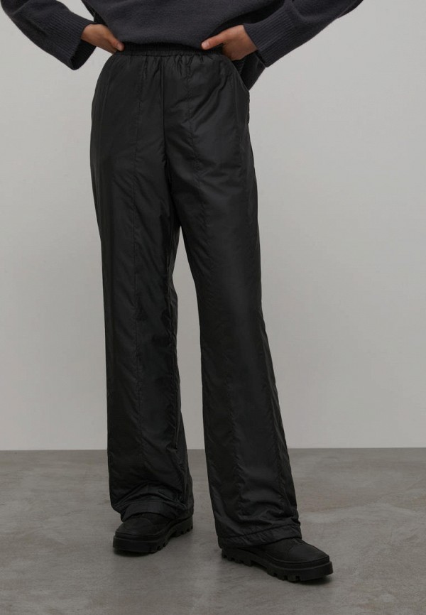 женские утепленные брюки finn flare, черные