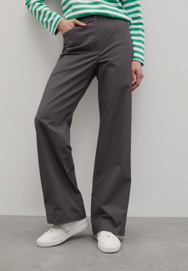 женские повседневные брюки finn flare, серые