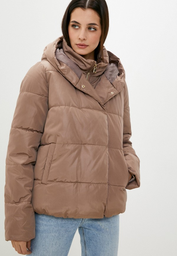 женская утепленные куртка colin’s, коричневая