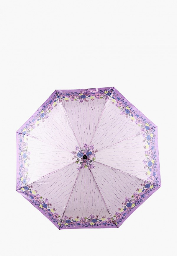 женский складные зонт zemsa, фиолетовый