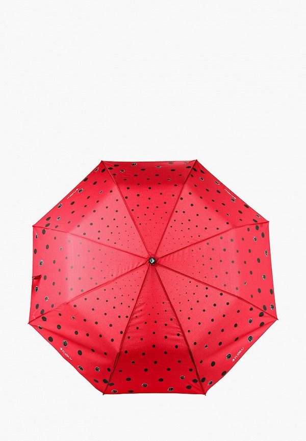 женский складные зонт flioraj, красный