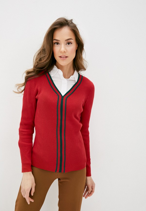 женский пуловер el caballo sevilla 1892, красный