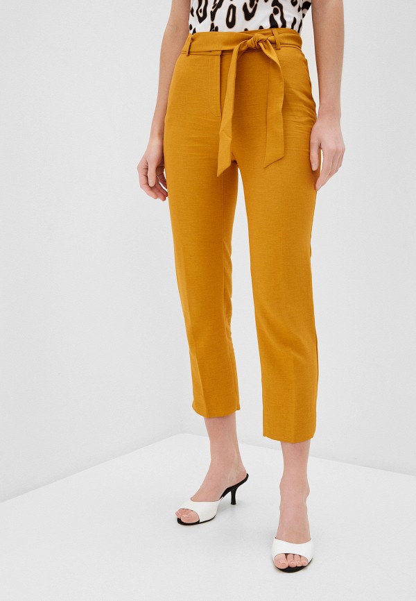 женские повседневные брюки antiga, желтые