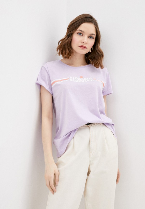 женская футболка colin’s, фиолетовая