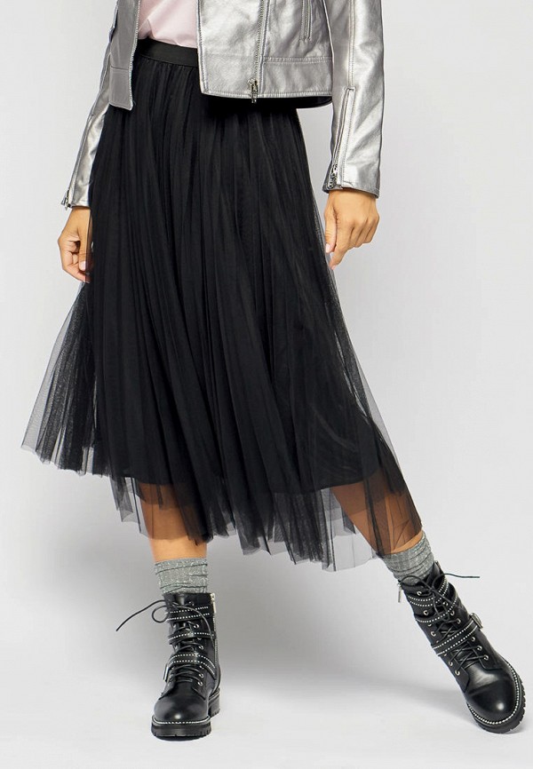 женская плиссированные юбка bellart, черная
