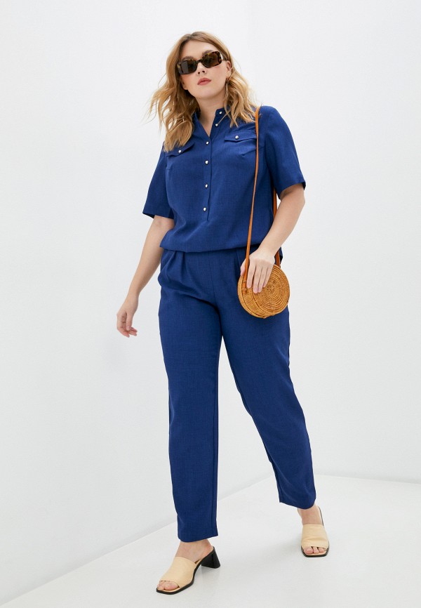 женский комбинезон с брюками asv fashion design, синий