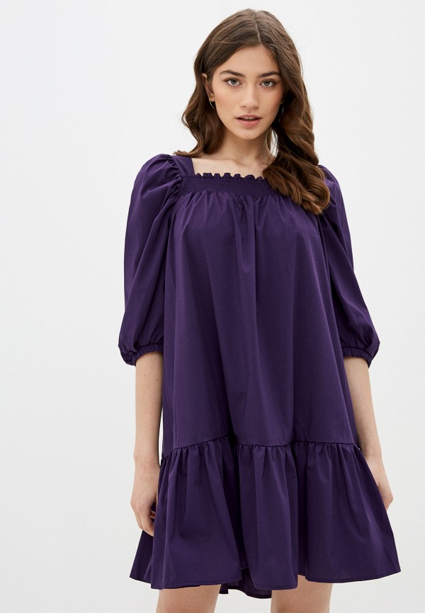 женское повседневные платье avemod, фиолетовое
