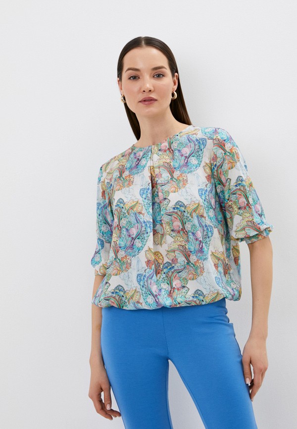 женская блузка с длинным рукавом velocity, разноцветная